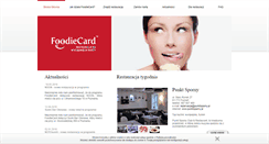 Desktop Screenshot of foodiecard.pl